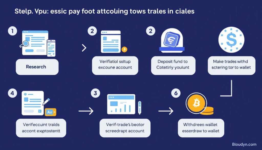 Step-by-step visual guide for beginners to buy and sell crypto with no-to-low fees
